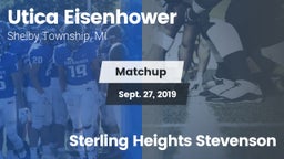 Matchup: Utica Eisenhower vs. Sterling Heights Stevenson 2019