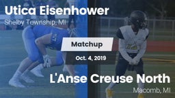 Matchup: Utica Eisenhower vs. L'Anse Creuse North  2019
