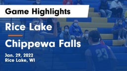 Rice Lake  vs Chippewa Falls  Game Highlights - Jan. 29, 2022
