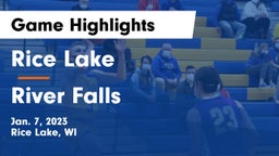 Rice Lake  vs River Falls  Game Highlights - Jan. 7, 2023