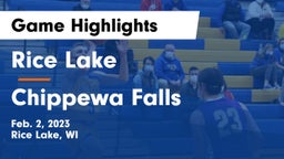 Rice Lake  vs Chippewa Falls  Game Highlights - Feb. 2, 2023