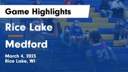 Rice Lake  vs Medford  Game Highlights - March 4, 2023
