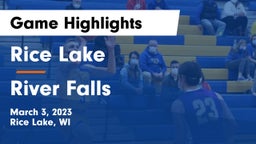 Rice Lake  vs River Falls  Game Highlights - March 3, 2023
