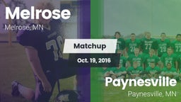 Matchup: Melrose  vs. Paynesville  2016