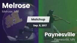 Matchup: Melrose  vs. Paynesville  2017
