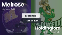 Matchup: Melrose  vs. Holdingford  2017
