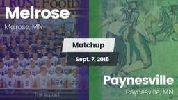 Matchup: Melrose  vs. Paynesville  2018