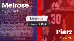 Matchup: Melrose  vs. Pierz  2018