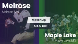Matchup: Melrose  vs. Maple Lake  2018