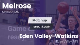 Matchup: Melrose  vs. Eden Valley-Watkins  2019