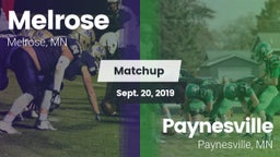 Matchup: Melrose  vs. Paynesville  2019