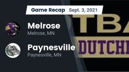 Recap: Melrose  vs. Paynesville  2021