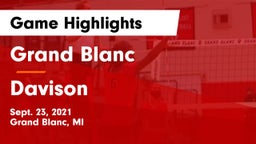Grand Blanc  vs Davison  Game Highlights - Sept. 23, 2021