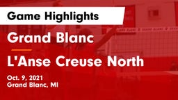 Grand Blanc  vs L'Anse Creuse North  Game Highlights - Oct. 9, 2021