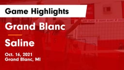 Grand Blanc  vs Saline  Game Highlights - Oct. 16, 2021