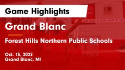 Grand Blanc  vs Forest Hills Northern Public Schools Game Highlights - Oct. 15, 2022