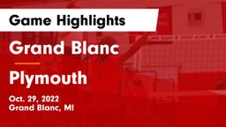 Grand Blanc  vs Plymouth  Game Highlights - Oct. 29, 2022