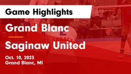 Grand Blanc  vs Saginaw United Game Highlights - Oct. 10, 2023