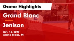 Grand Blanc  vs Jenison   Game Highlights - Oct. 14, 2023