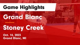 Grand Blanc  vs Stoney Creek  Game Highlights - Oct. 14, 2023