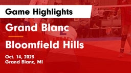 Grand Blanc  vs Bloomfield Hills  Game Highlights - Oct. 14, 2023