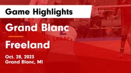 Grand Blanc  vs Freeland  Game Highlights - Oct. 28, 2023