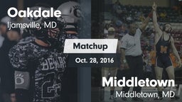 Matchup: Oakdale  vs. Middletown  2016