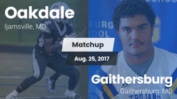 Matchup: Oakdale  vs. Gaithersburg  2017