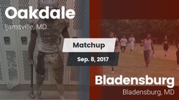 Matchup: Oakdale  vs. Bladensburg  2017