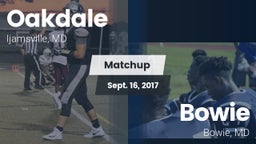 Matchup: Oakdale  vs. Bowie  2017