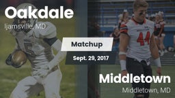 Matchup: Oakdale  vs. Middletown  2017