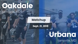 Matchup: Oakdale  vs. Urbana  2018