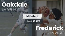 Matchup: Oakdale  vs. Frederick  2019