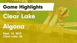 Clear Lake  vs Algona  Game Highlights - Sept. 14, 2019