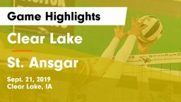 Clear Lake  vs St. Ansgar  Game Highlights - Sept. 21, 2019