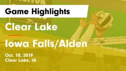 Clear Lake  vs Iowa Falls/Alden  Game Highlights - Oct. 10, 2019