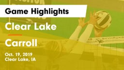 Clear Lake  vs Carroll  Game Highlights - Oct. 19, 2019