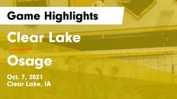 Clear Lake  vs Osage  Game Highlights - Oct. 7, 2021