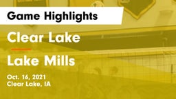 Clear Lake  vs Lake Mills  Game Highlights - Oct. 16, 2021