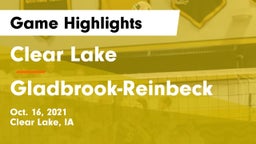 Clear Lake  vs Gladbrook-Reinbeck  Game Highlights - Oct. 16, 2021