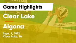 Clear Lake  vs Algona  Game Highlights - Sept. 1, 2022