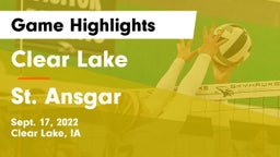 Clear Lake  vs St. Ansgar  Game Highlights - Sept. 17, 2022