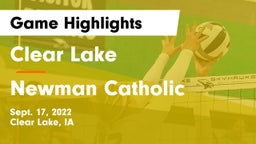 Clear Lake  vs Newman Catholic  Game Highlights - Sept. 17, 2022