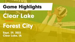 Clear Lake  vs Forest City  Game Highlights - Sept. 29, 2022