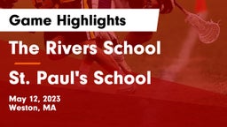 The Rivers School vs St. Paul's School Game Highlights - May 12, 2023