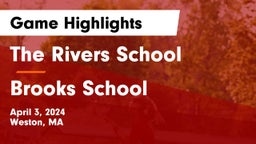 The Rivers School vs Brooks School Game Highlights - April 3, 2024