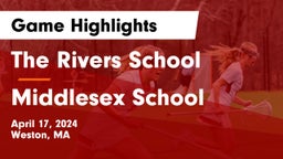 The Rivers School vs Middlesex School Game Highlights - April 17, 2024