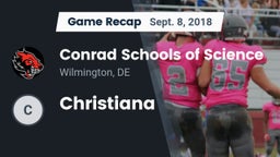 Recap: Conrad Schools of Science vs. Christiana  2018