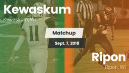 Matchup: Kewaskum  vs. Ripon  2018