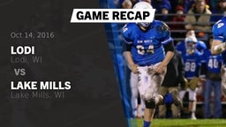 Recap: Lodi  vs. Lake Mills  2016